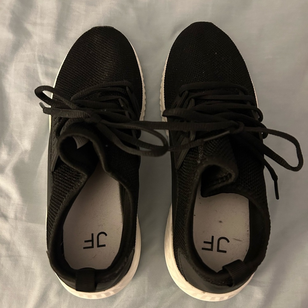 JustFab Black Athletic Shoes 9.5